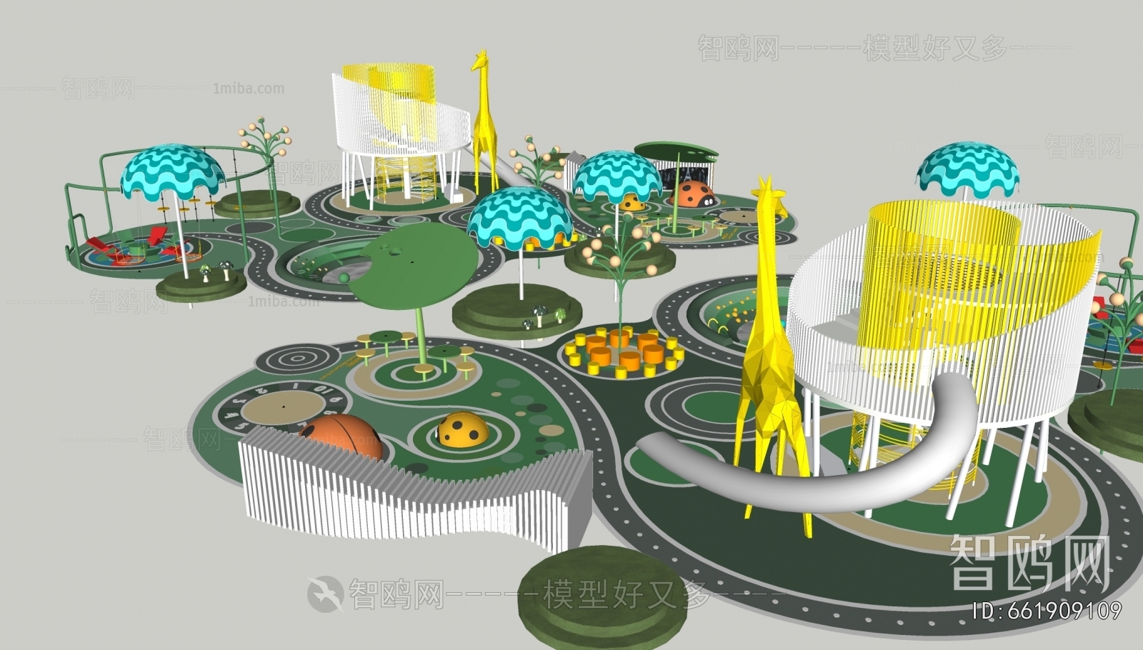 Modern Park Landscape