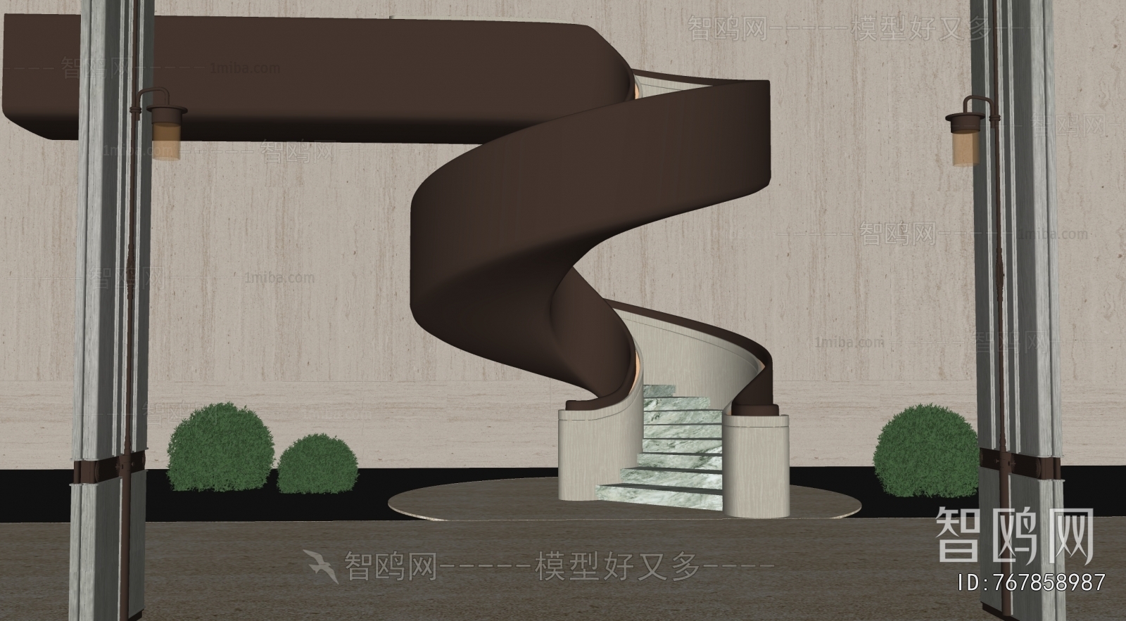 Modern Rotating Staircase