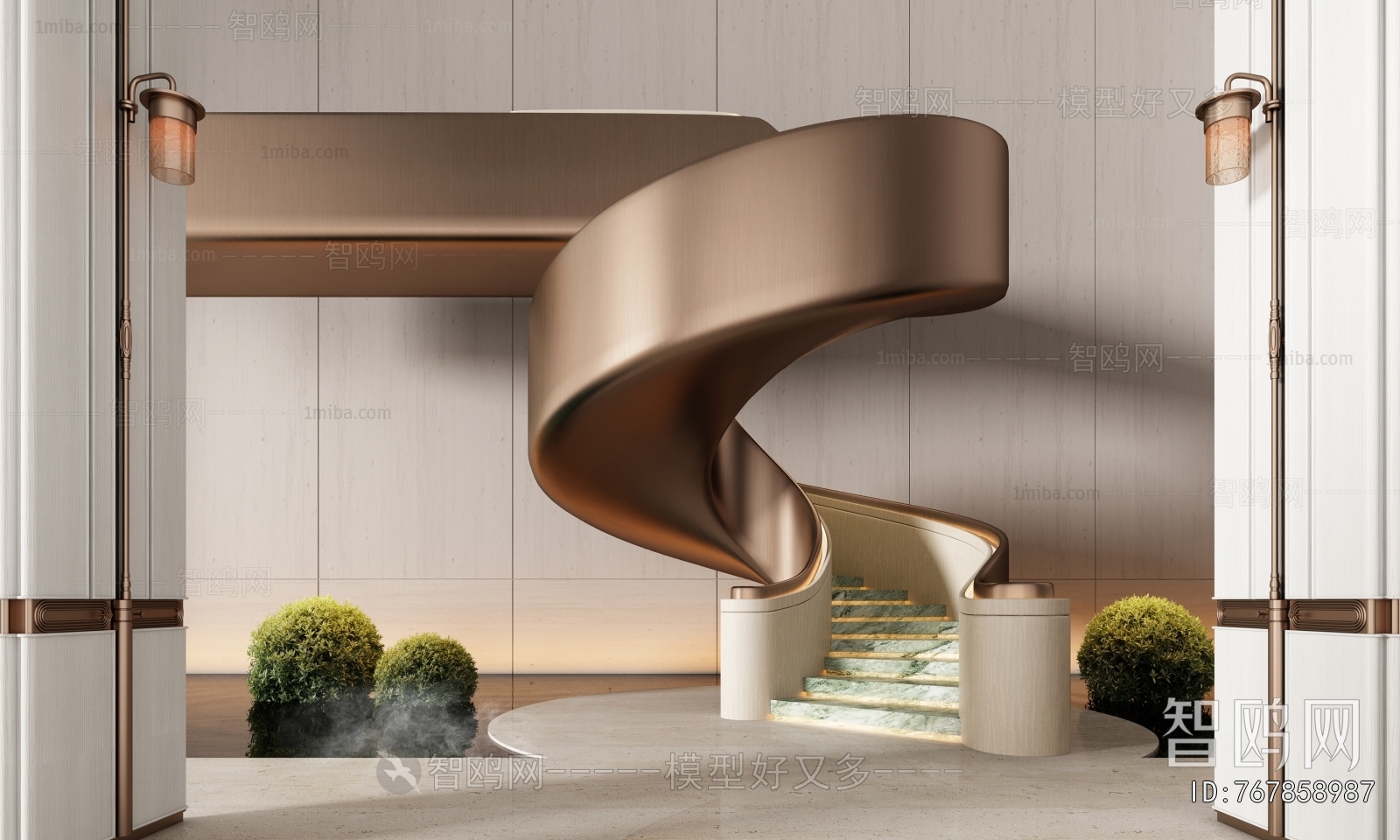Modern Rotating Staircase
