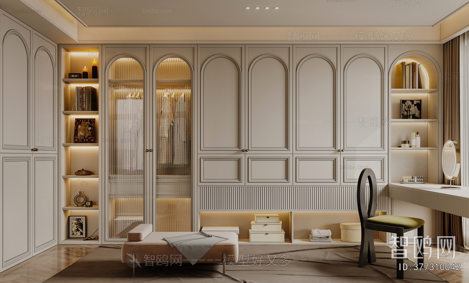 French Style Clothes Storage Area