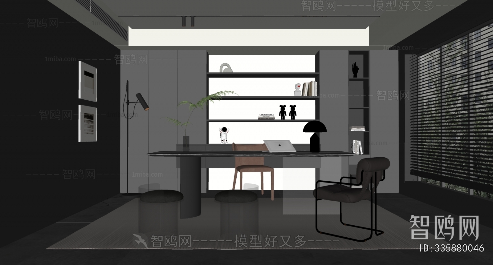 现代意式书房