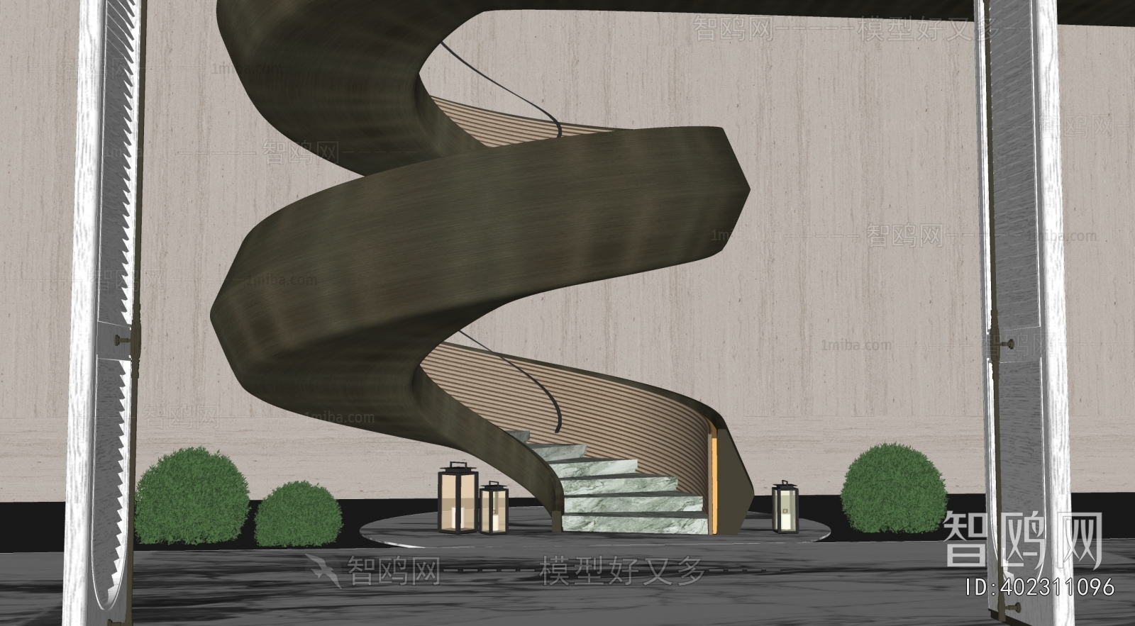 Modern Rotating Staircase