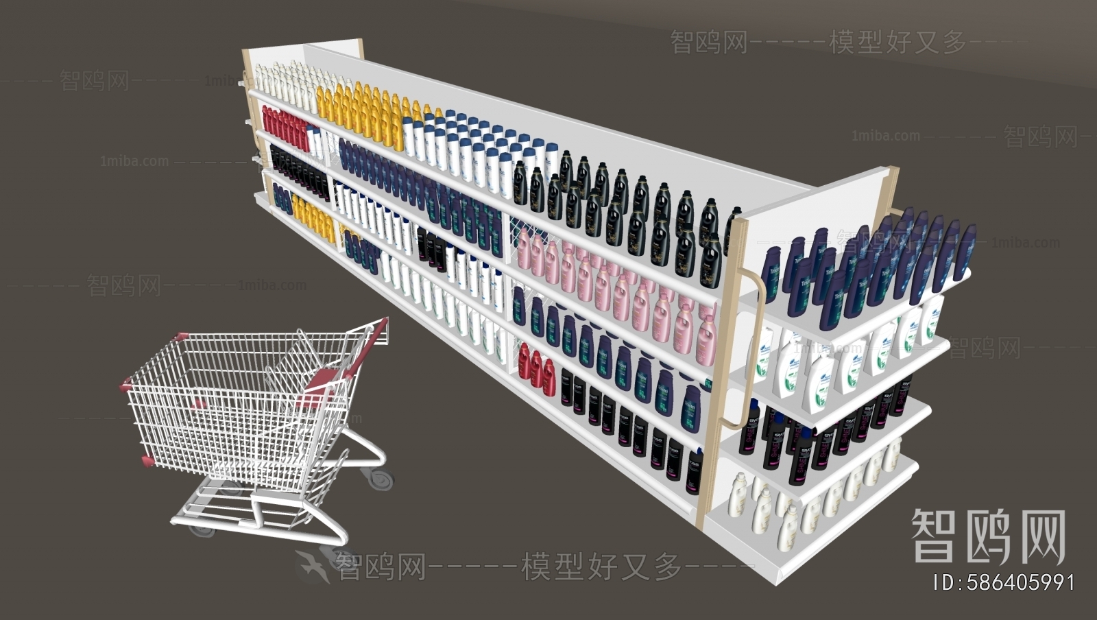 Modern Supermarket Shelf