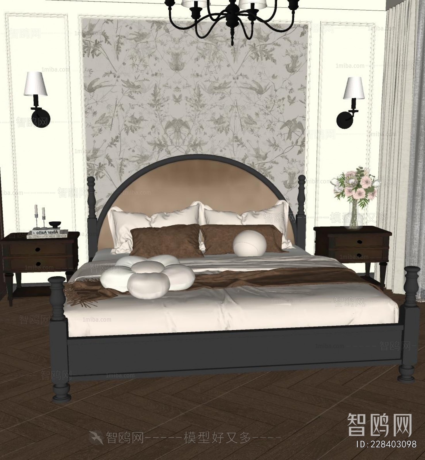 French Style Double Bed