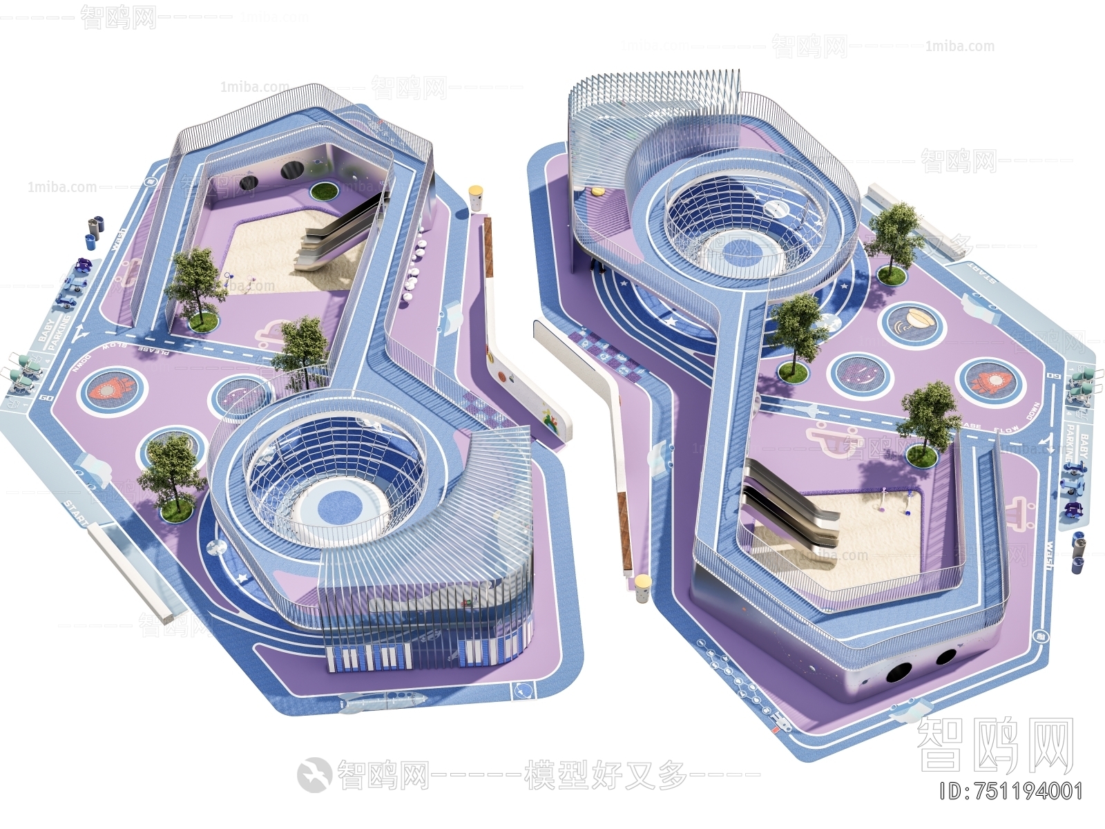 Modern Park Landscape