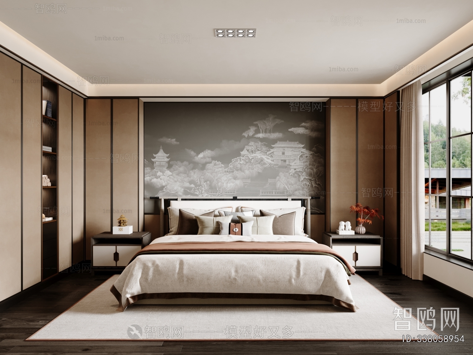New Chinese Style Bedroom