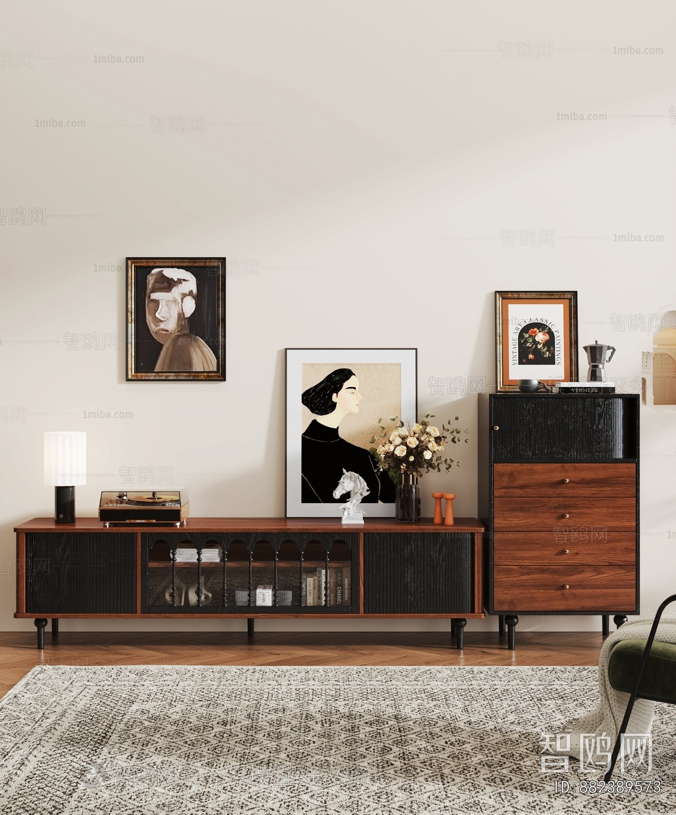 French Style TV Cabinet