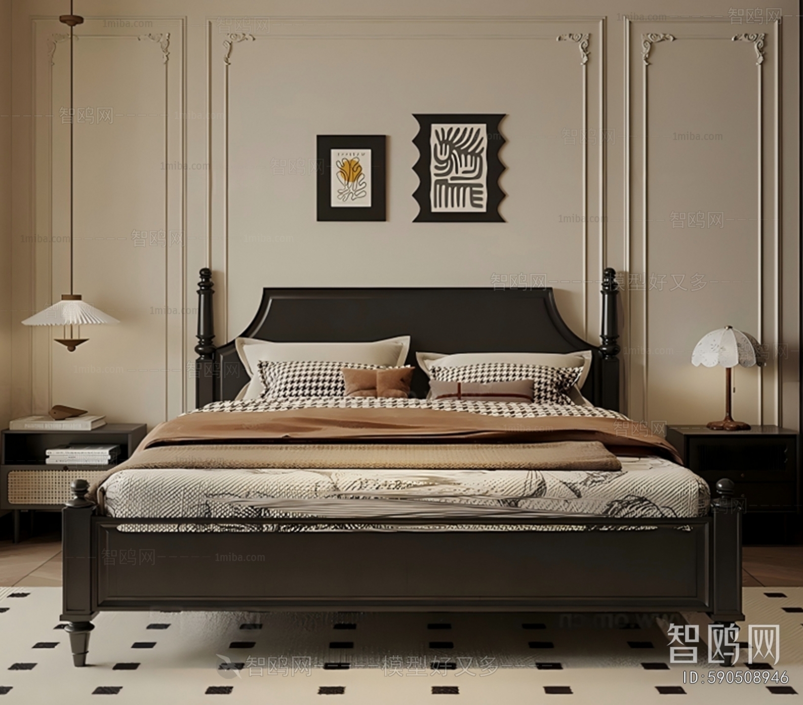 French Style Double Bed