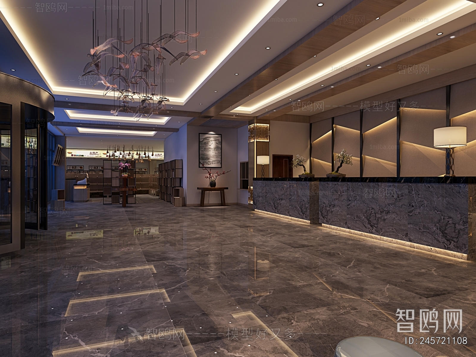 New Chinese Style Lobby Hall