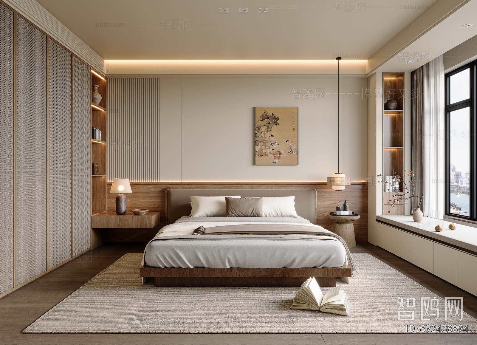New Chinese Style Bedroom