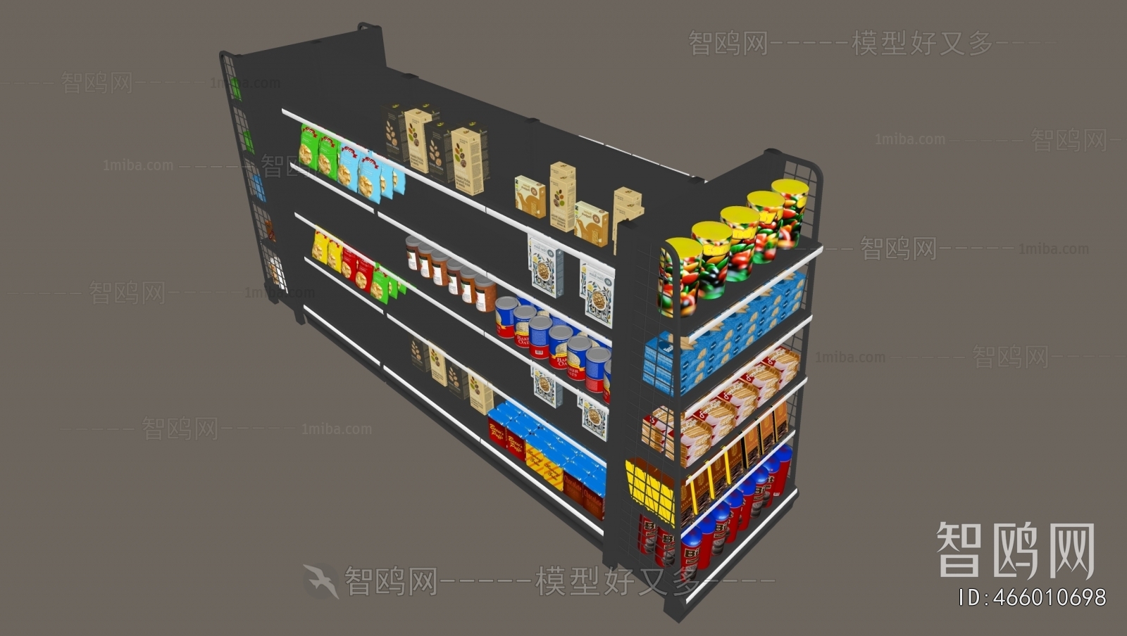 Modern Supermarket Shelf