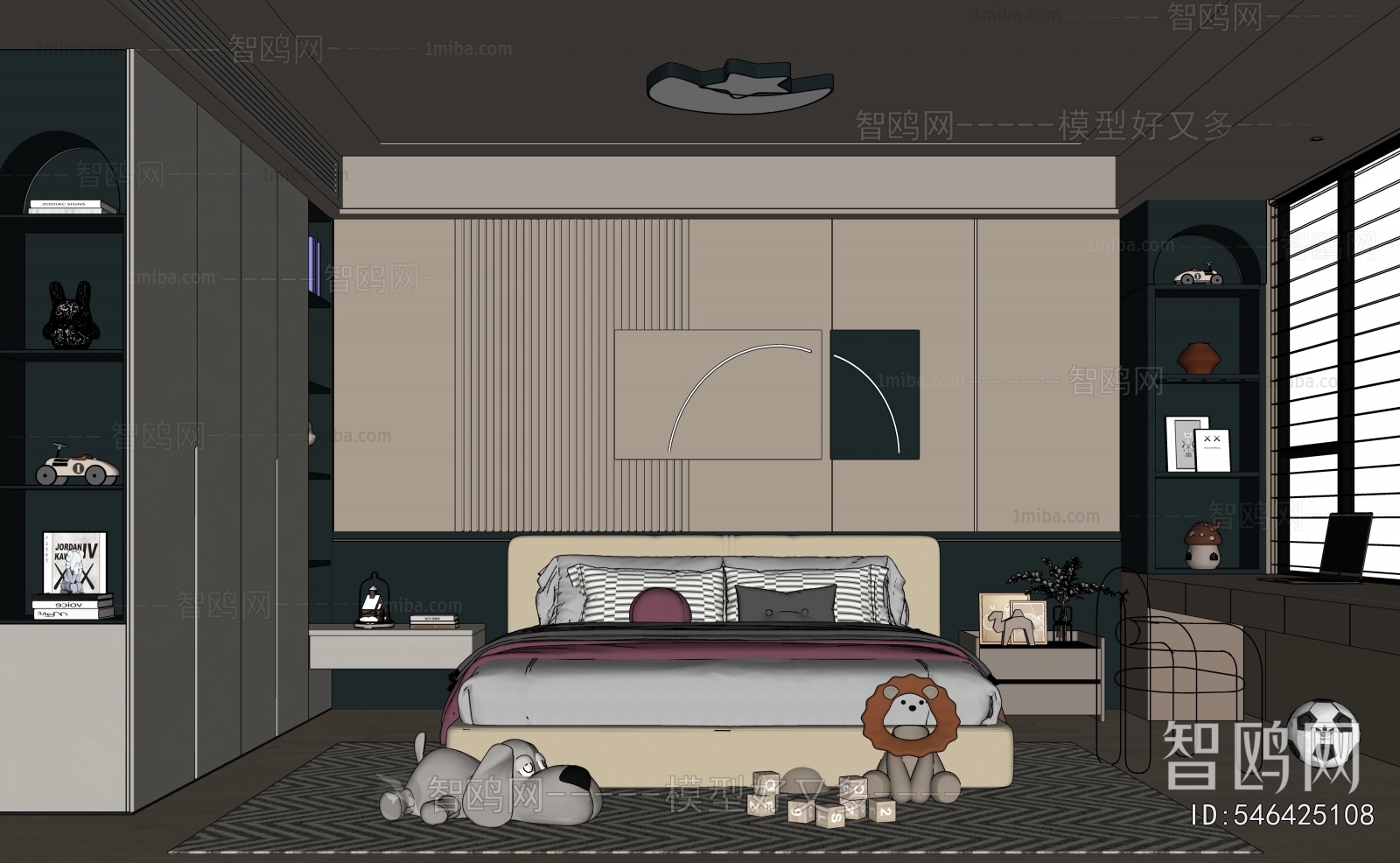 Modern Boy's Room And Son's Room