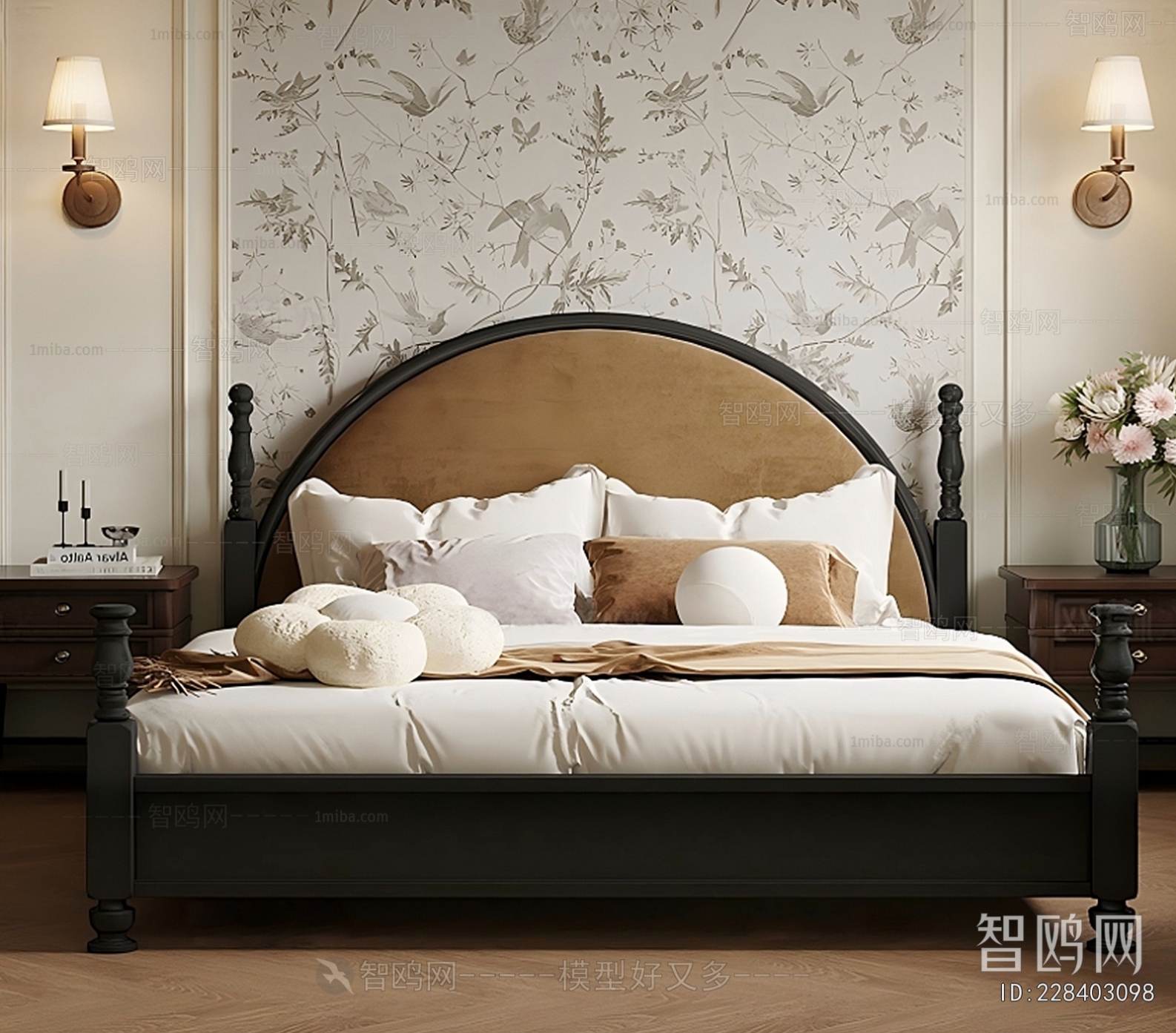 French Style Double Bed