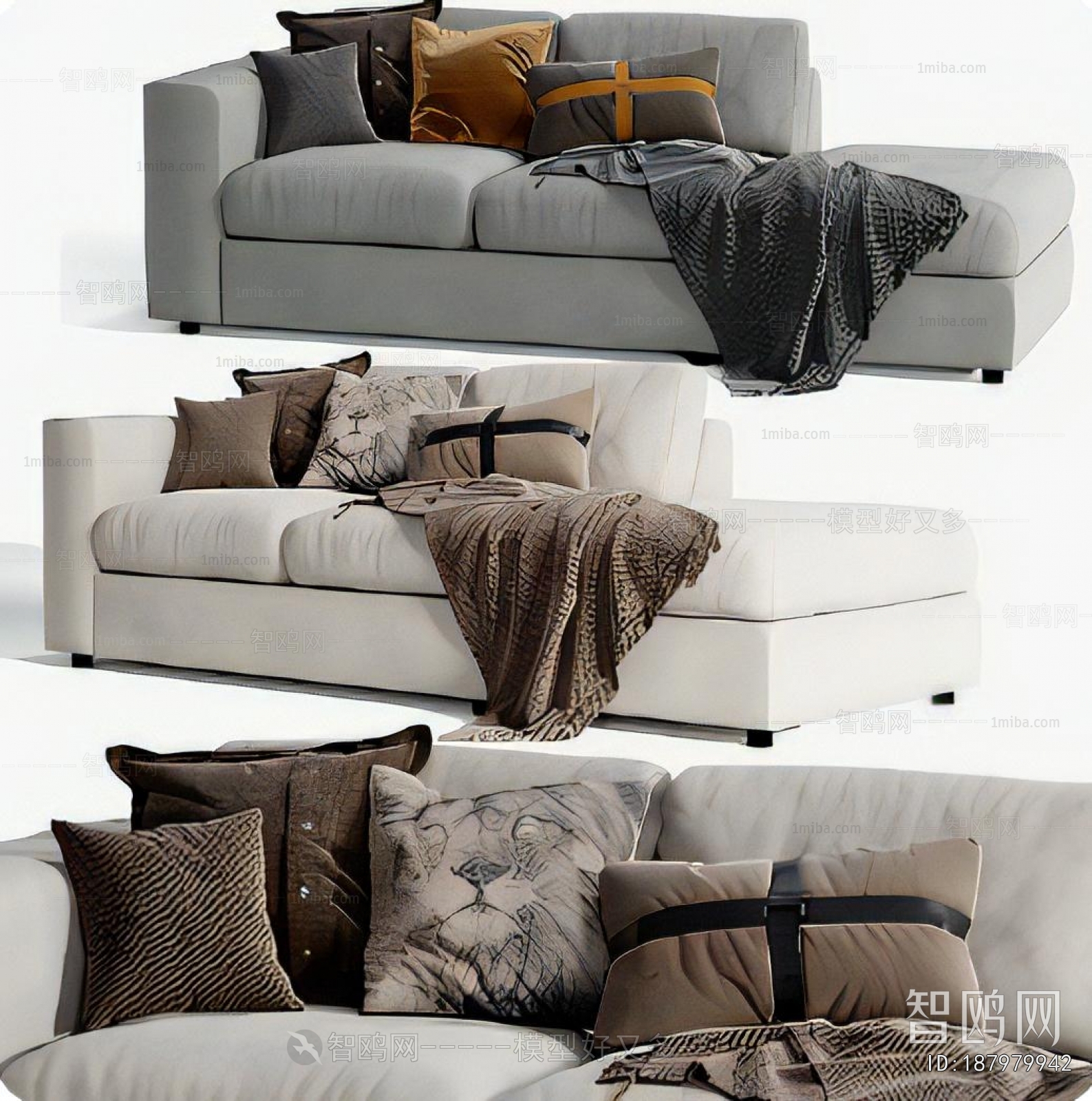 Modern Multi Person Sofa
