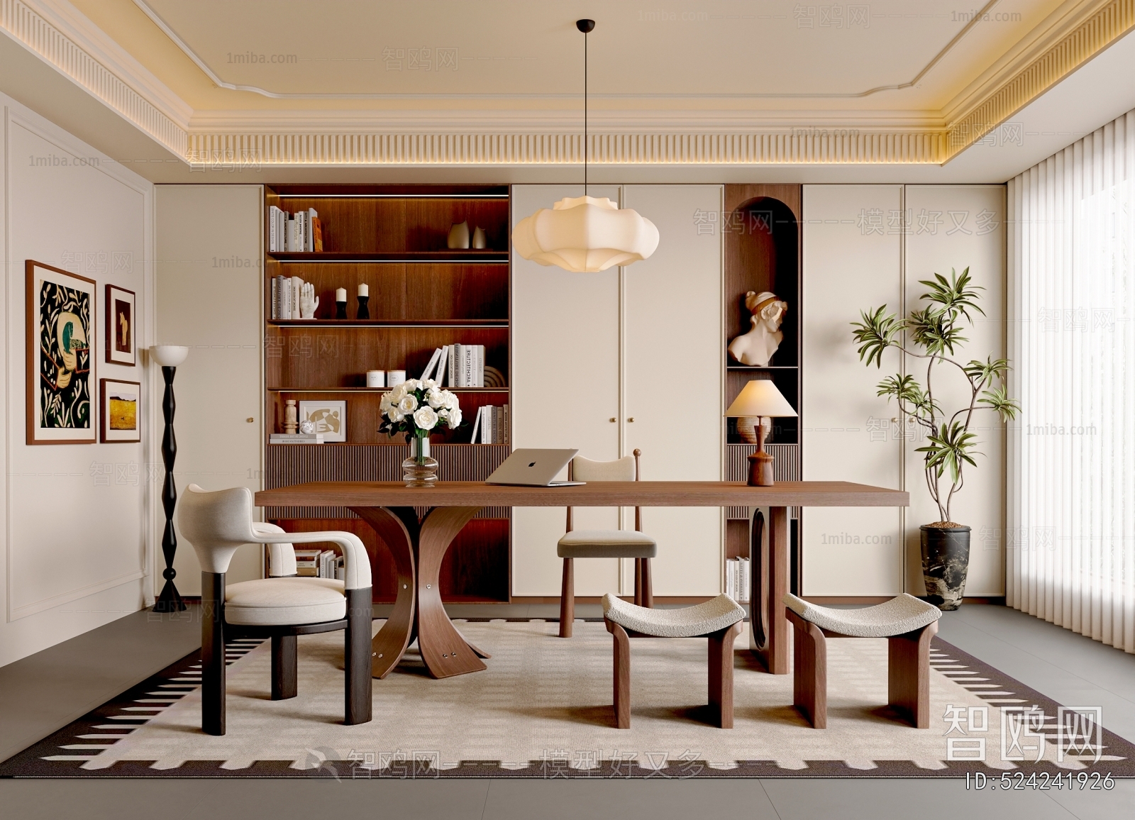 French Style Study Space