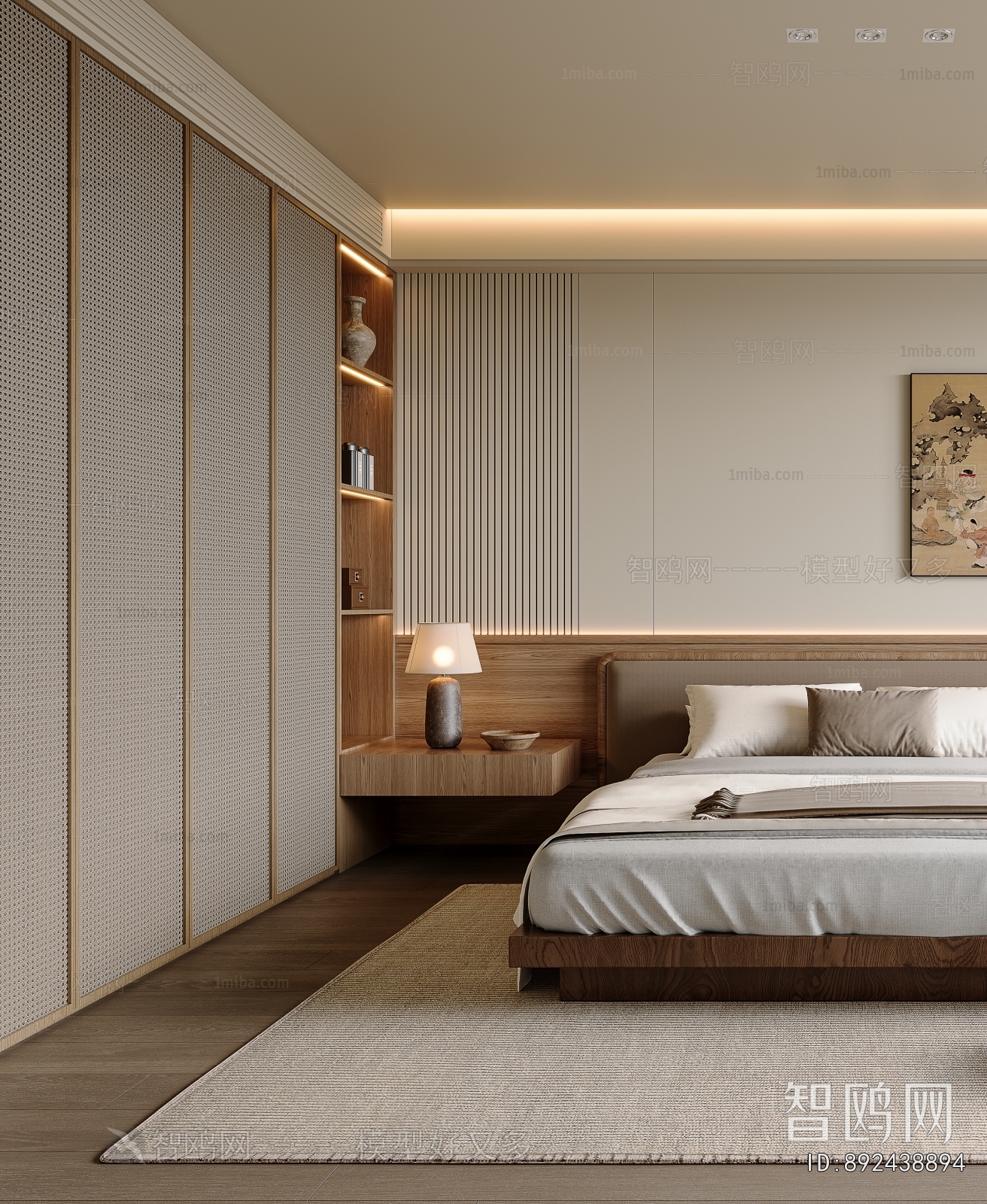 New Chinese Style Bedroom