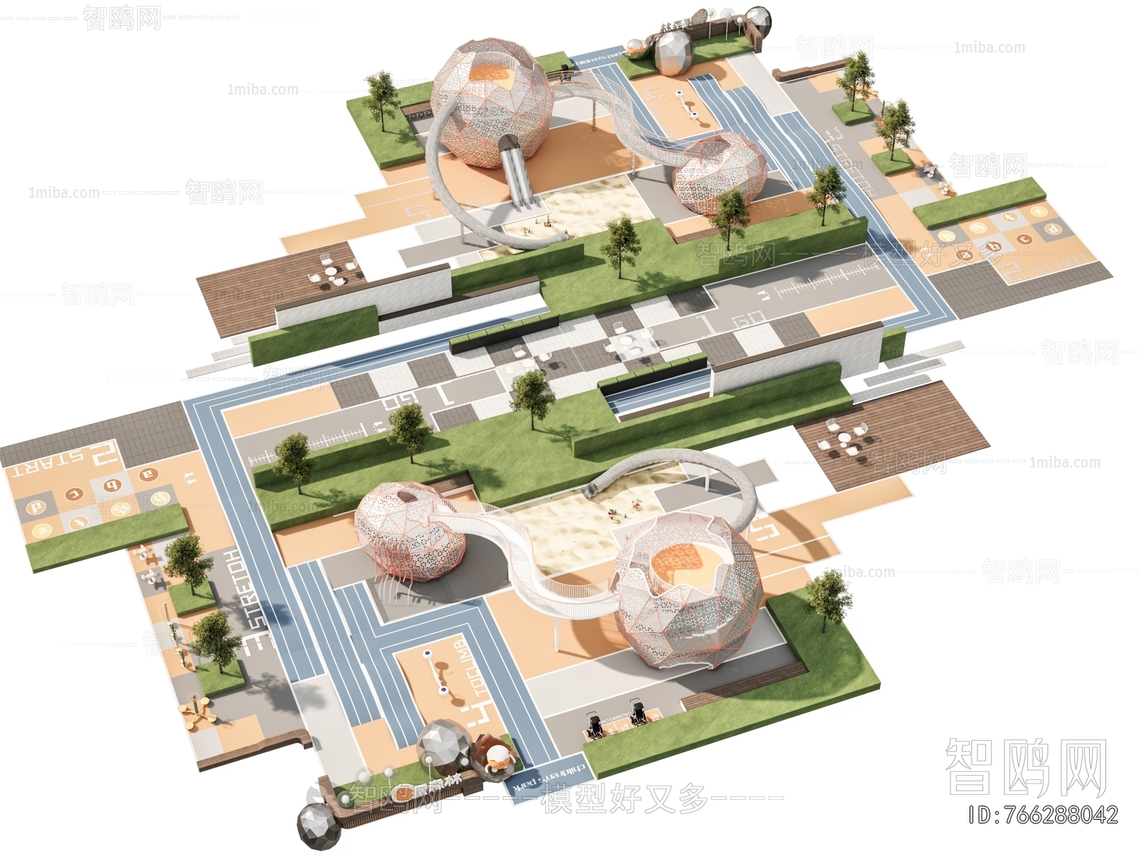 Modern Park Landscape