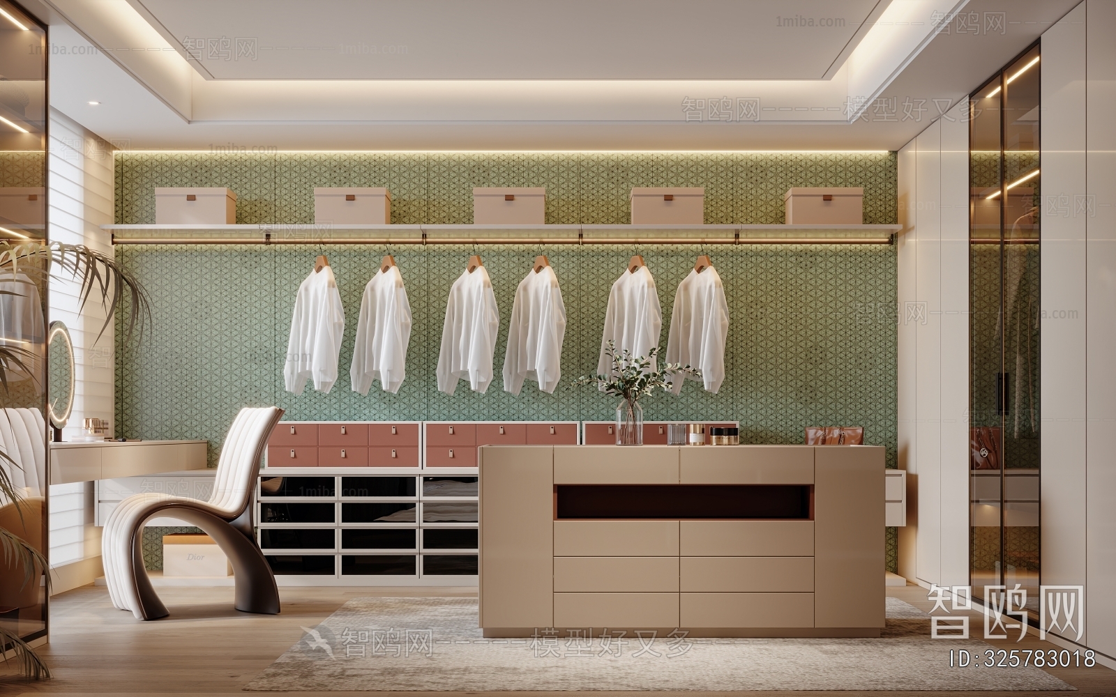 Modern Clothes Storage Area
