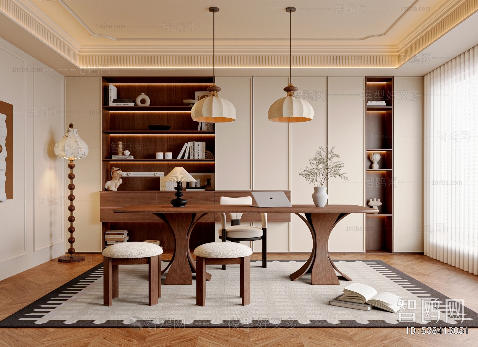 French Style Study Space