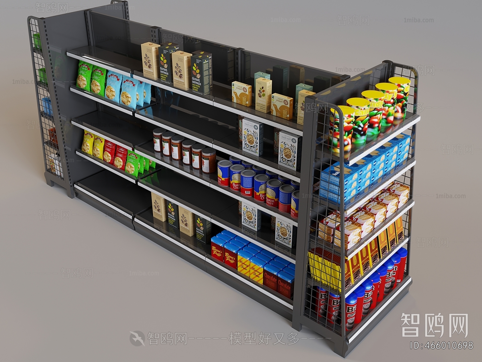 Modern Supermarket Shelf