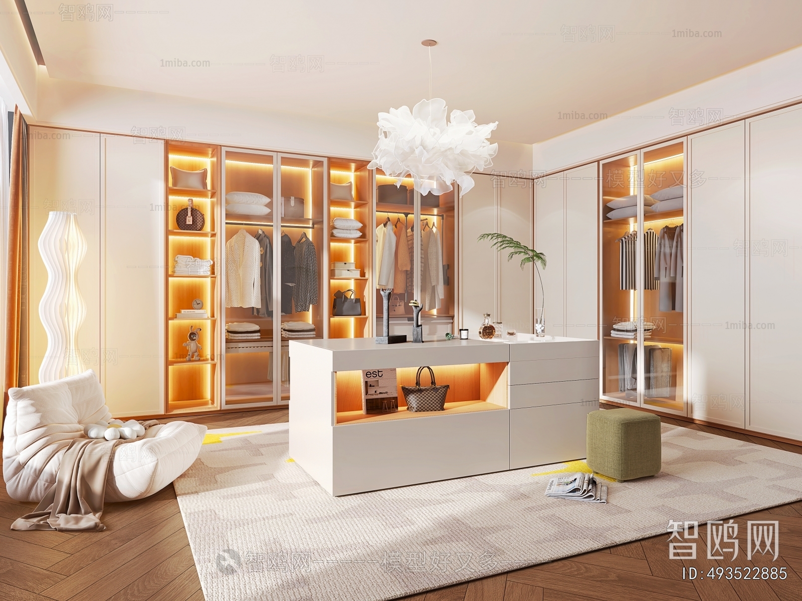 Modern Clothes Storage Area