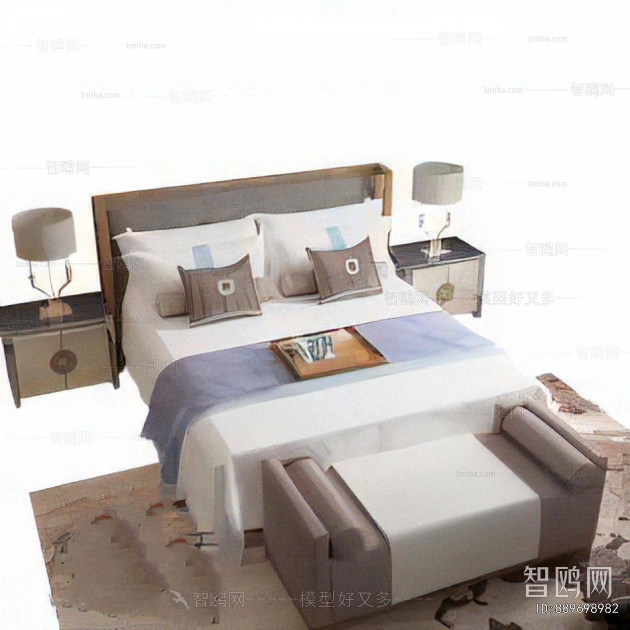 New Chinese Style Double Bed