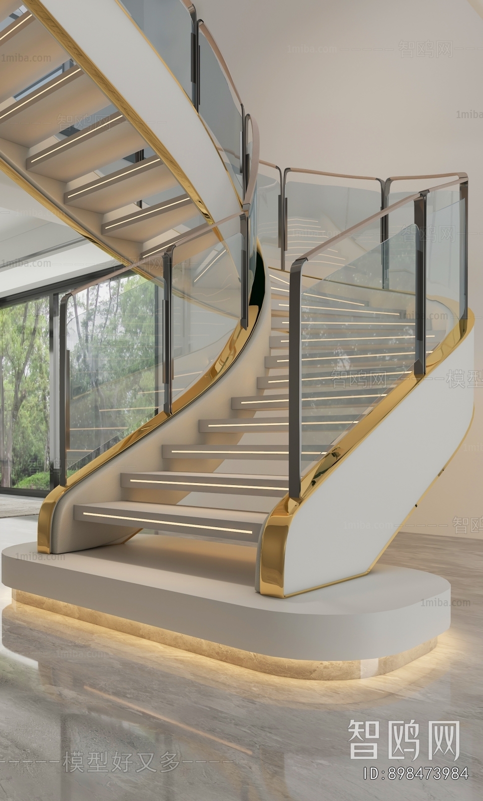Modern Rotating Staircase