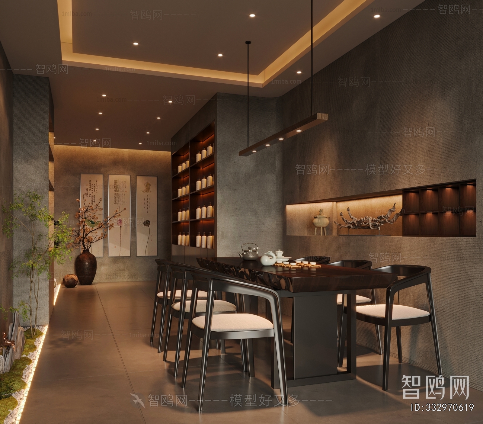 New Chinese Style Teahouse Tea House