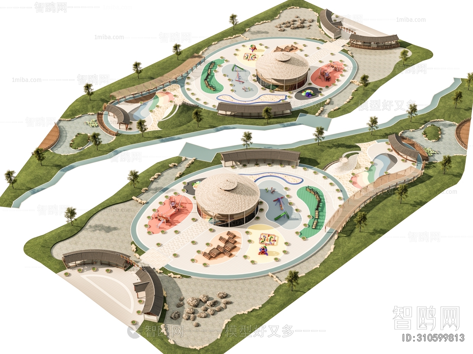 Modern Park Landscape