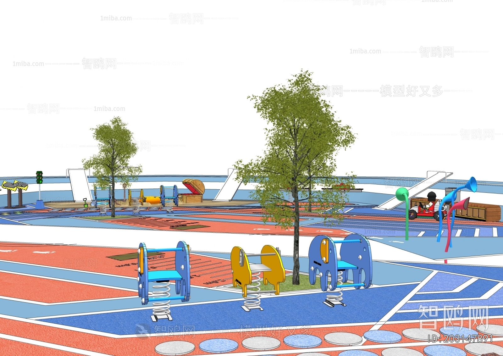 Modern Park Landscape