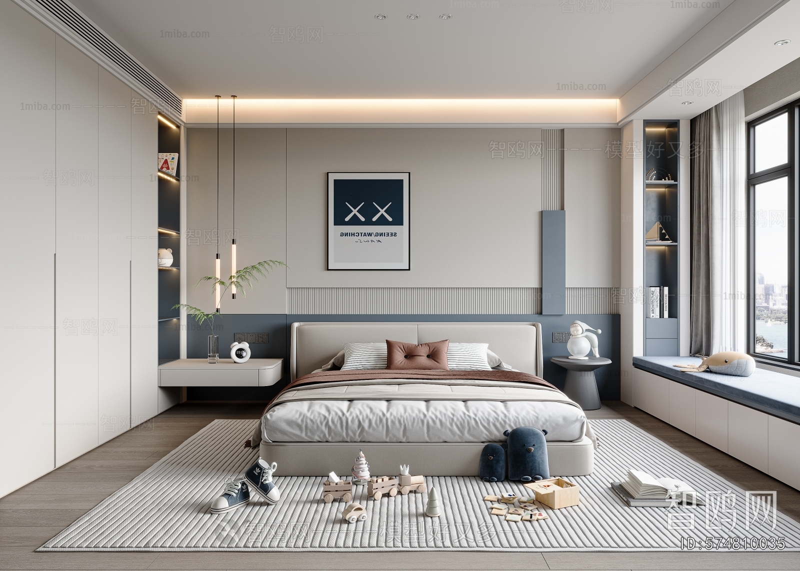 Modern Boy's Room And Son's Room