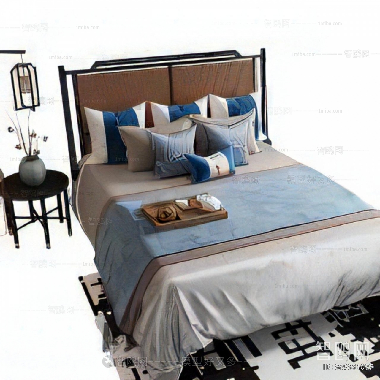 New Chinese Style Double Bed