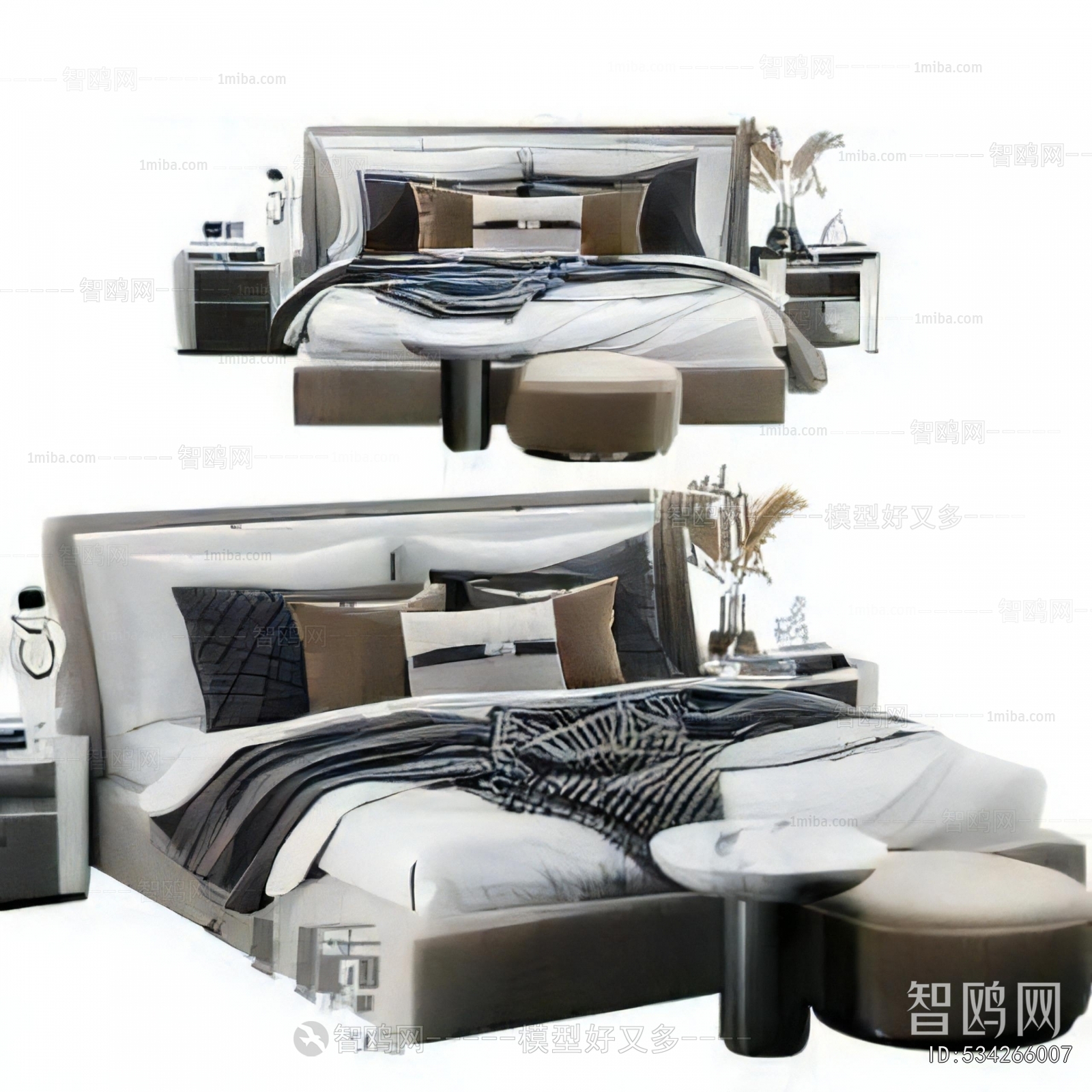 Modern Double Bed