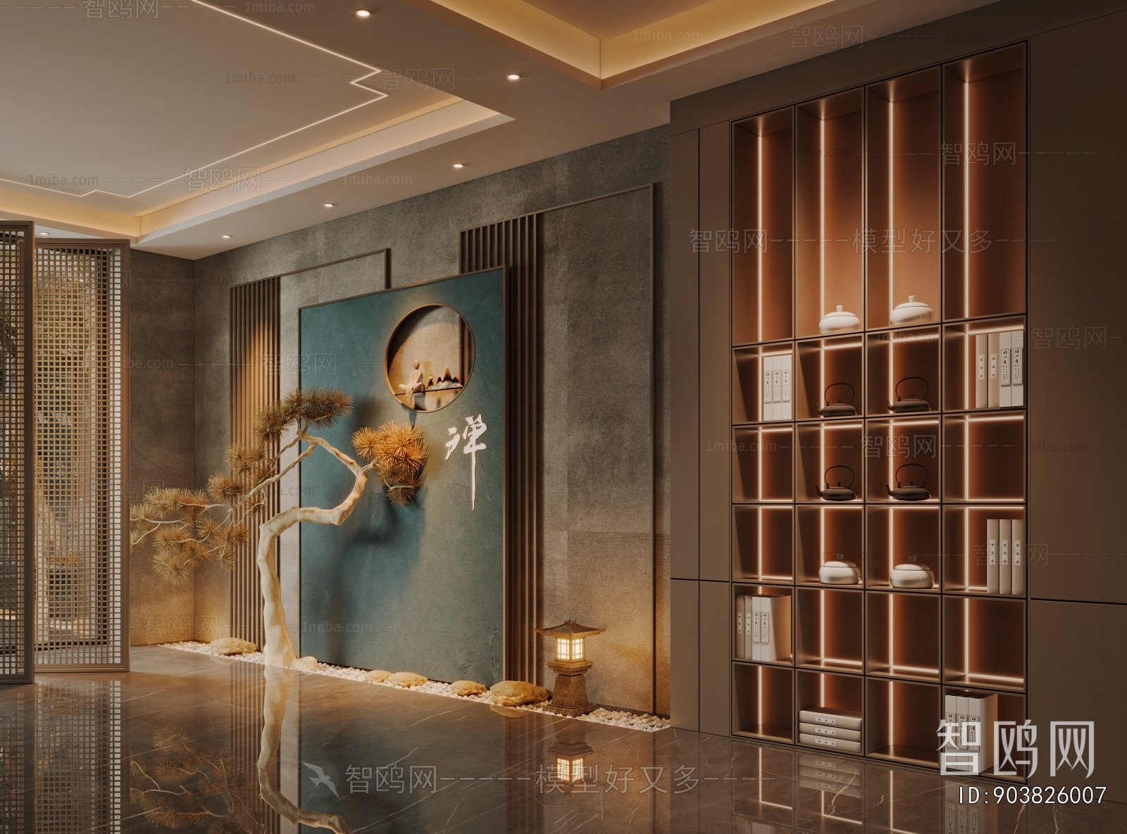 New Chinese Style Hallway