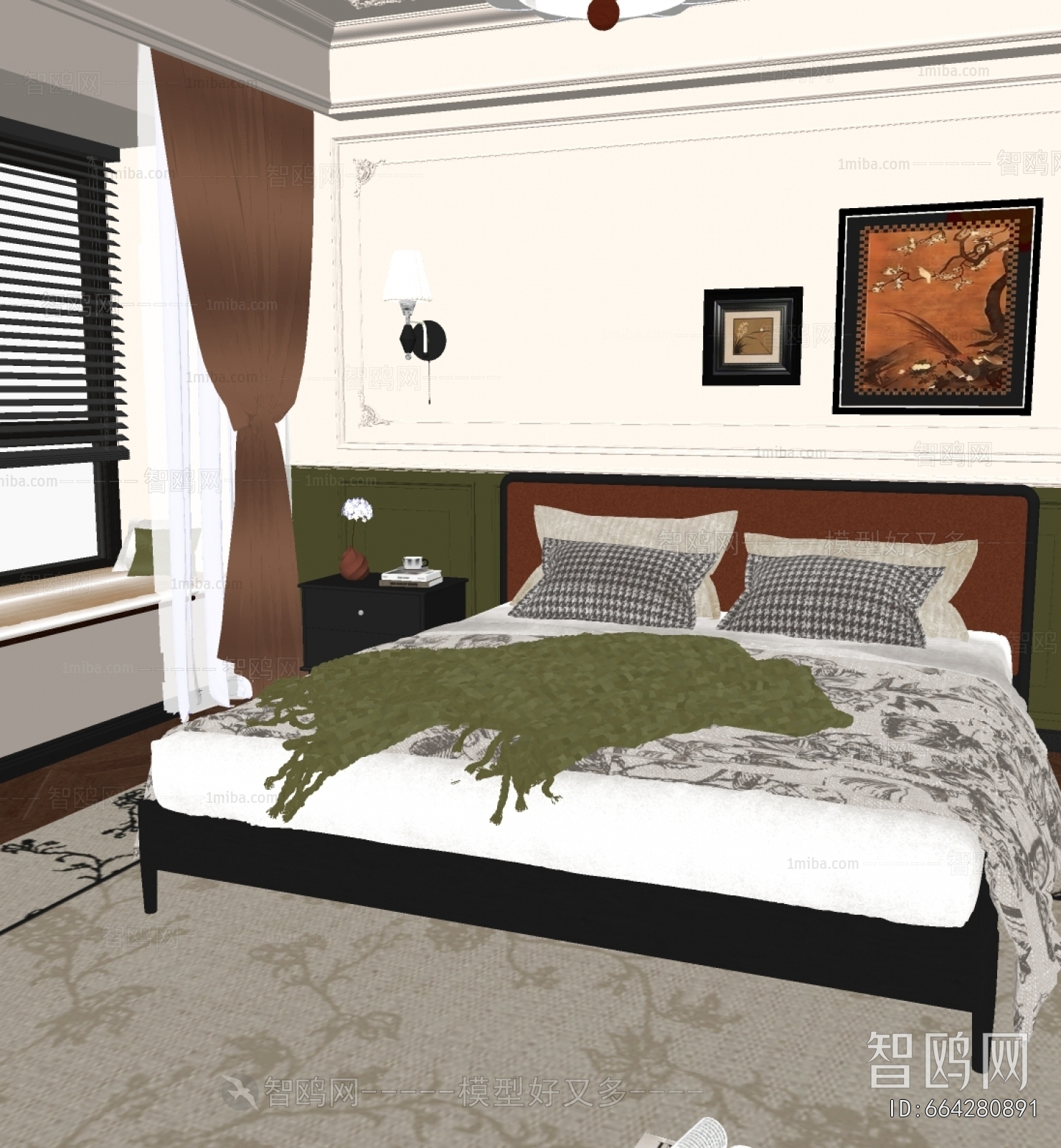 French Style Double Bed