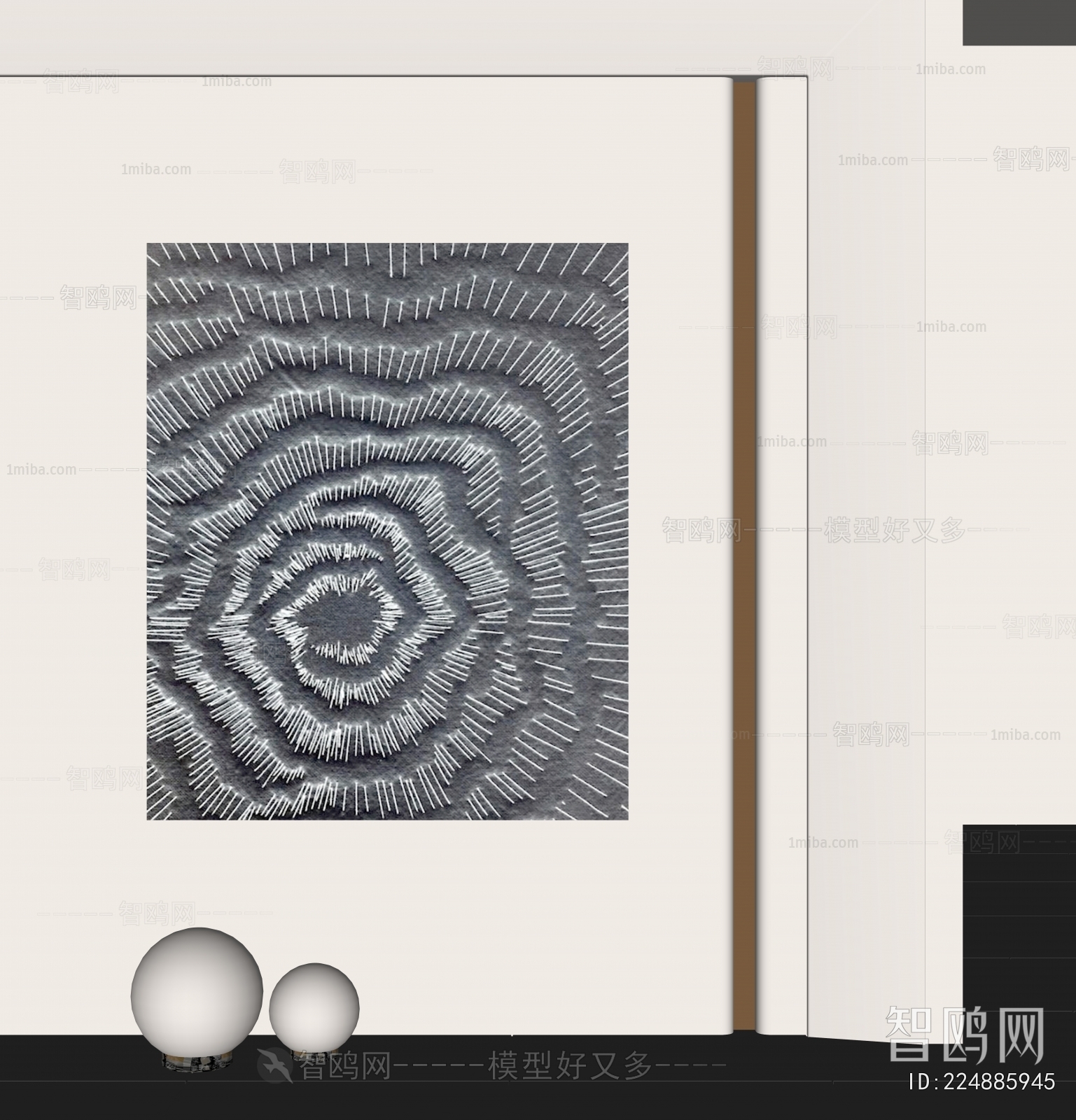 现代黑色装饰挂画