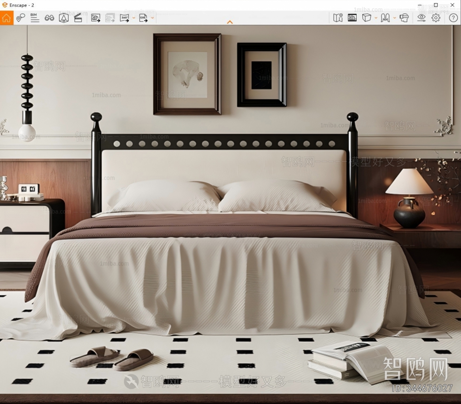 French Style Double Bed