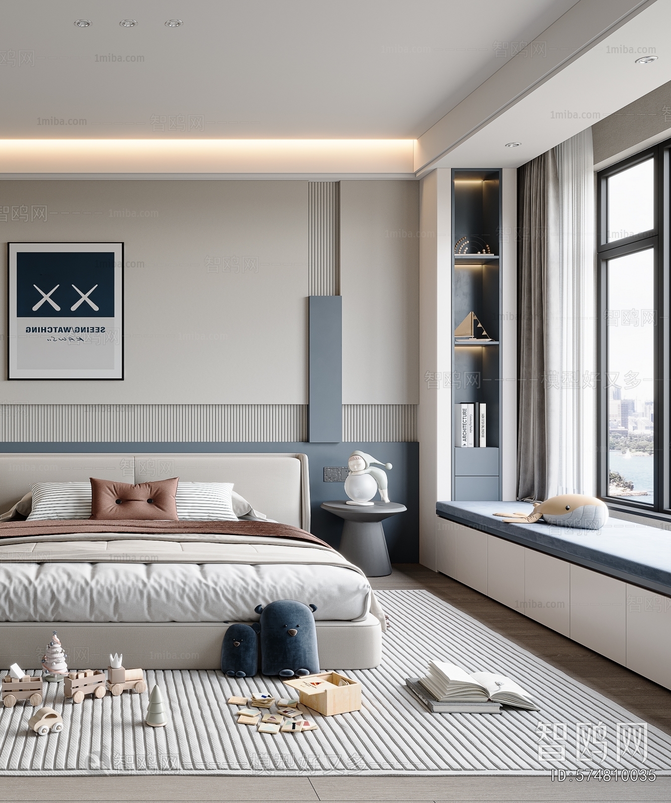 Modern Boy's Room And Son's Room