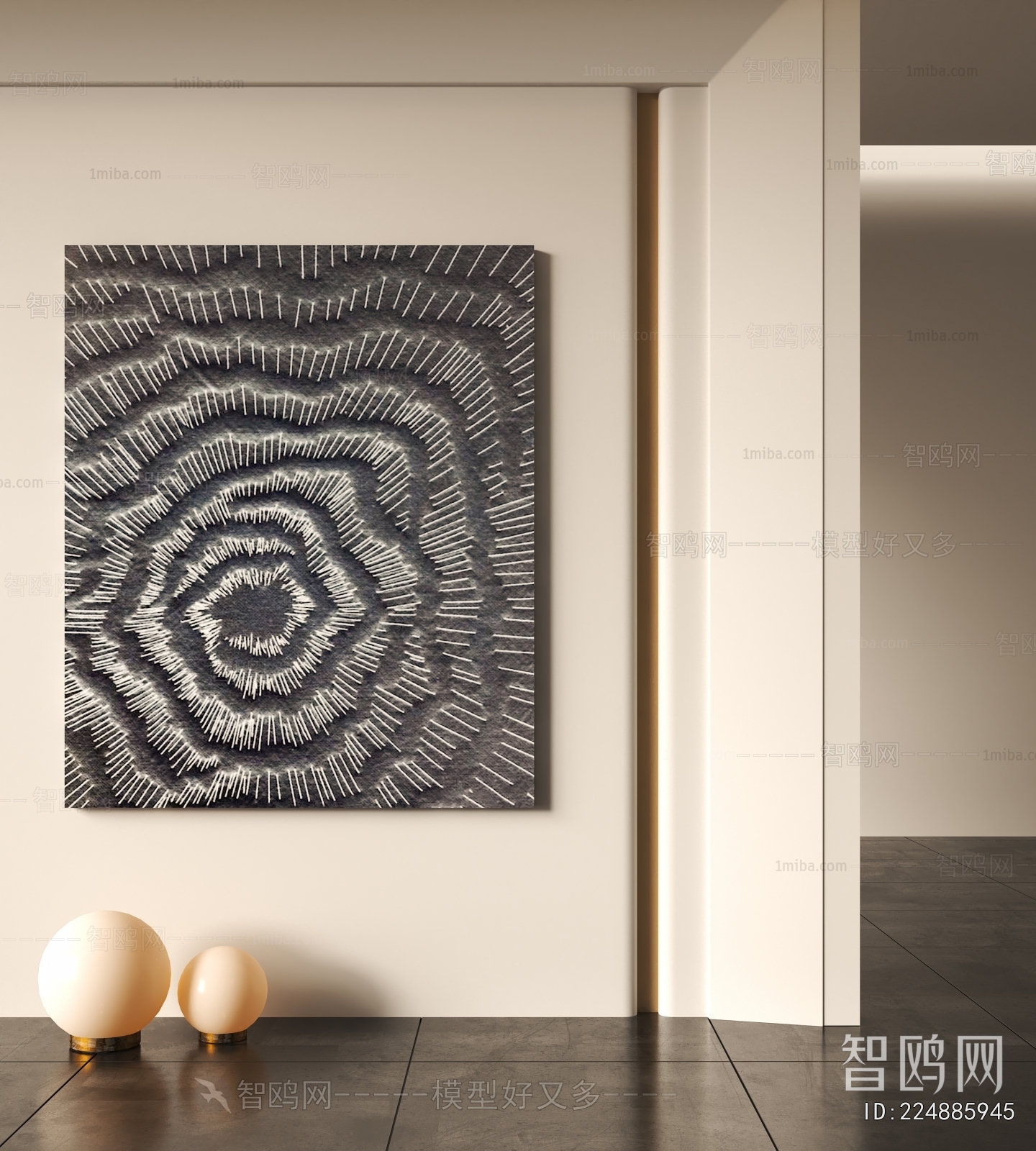 现代黑色装饰挂画