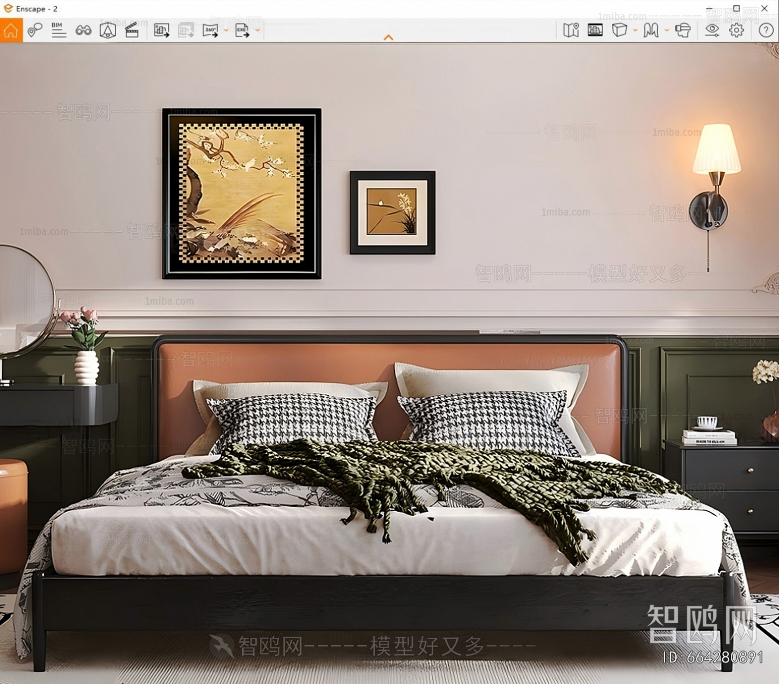 French Style Double Bed