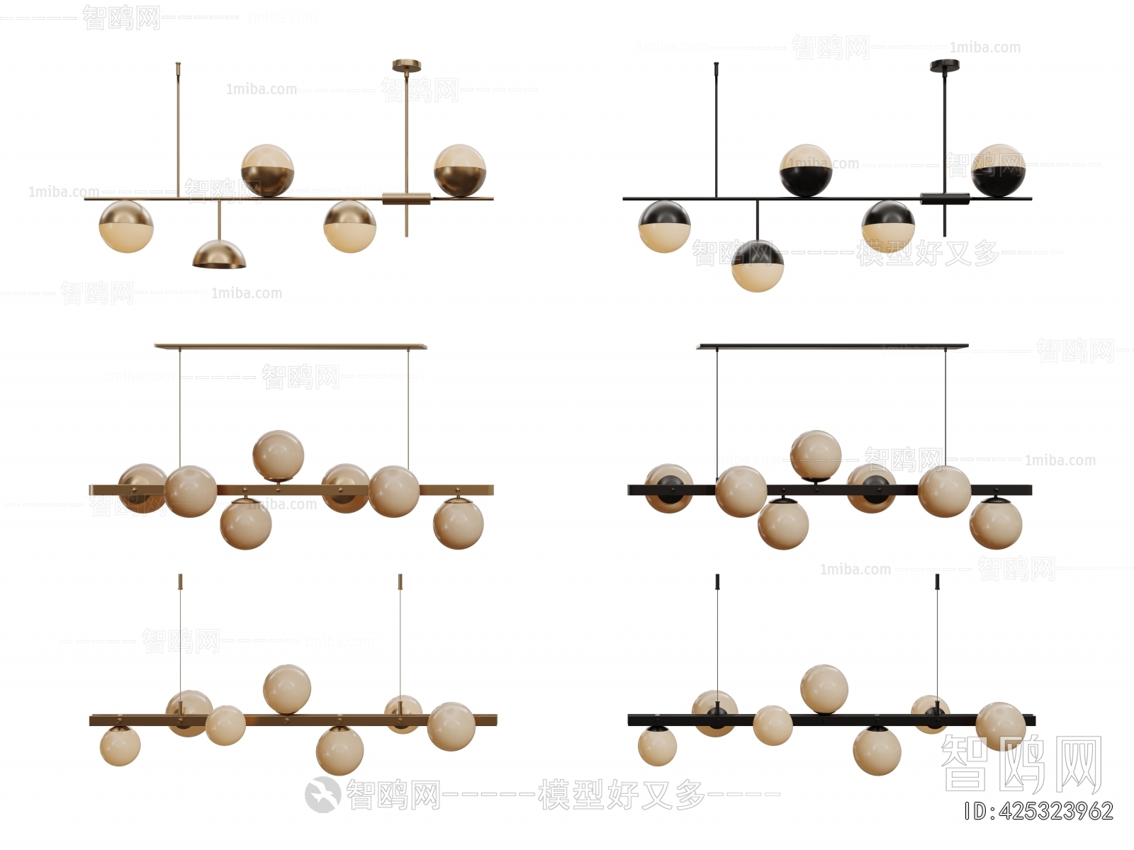 Modern Long Chandelier