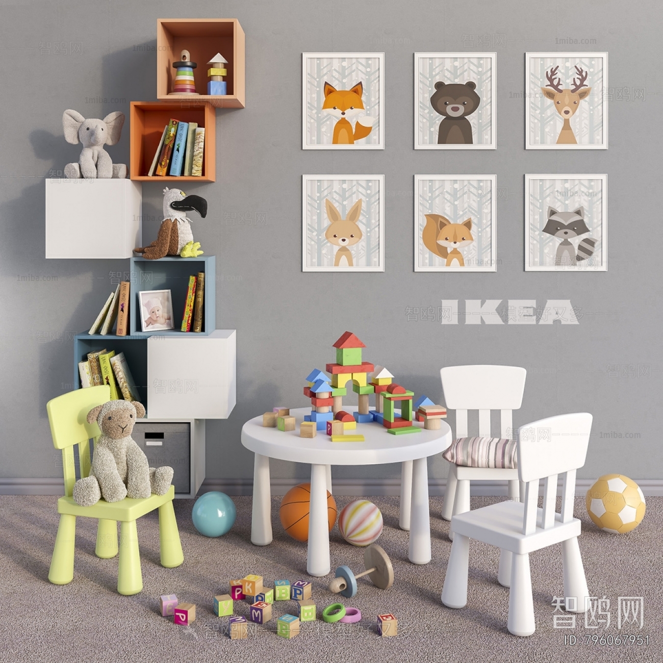 Modern Children's Table/chair
