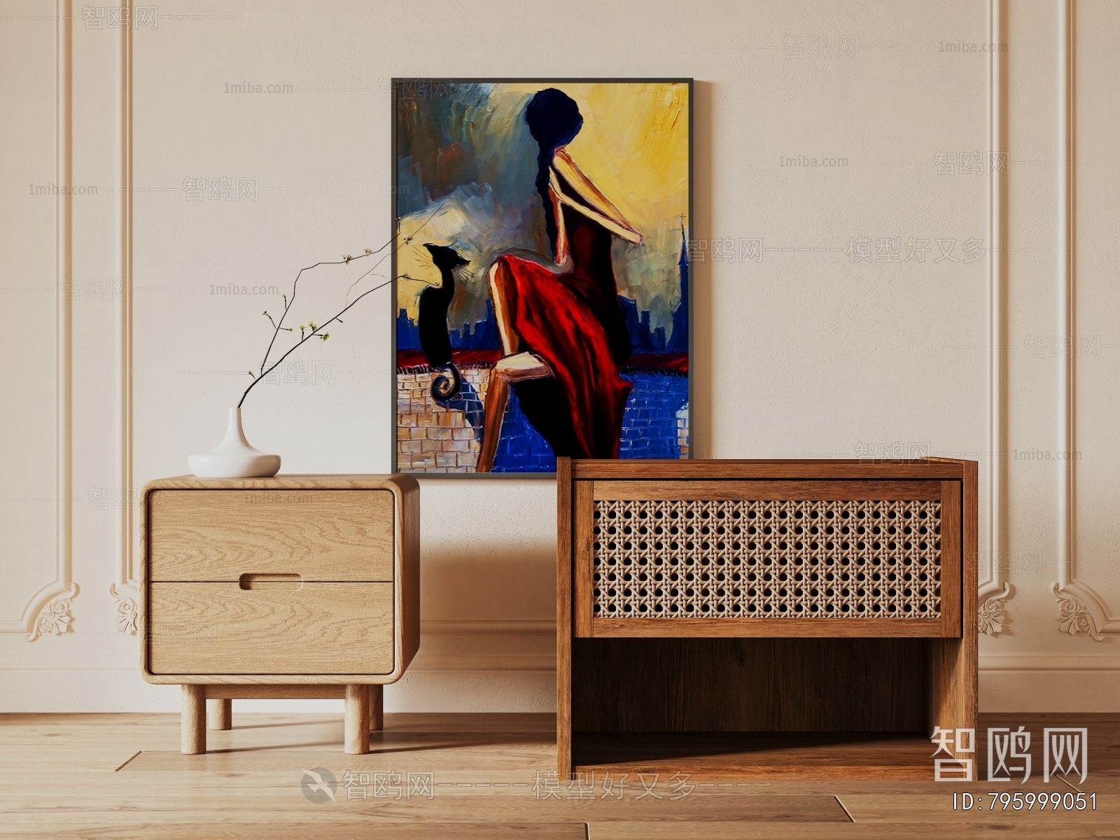 Modern Bedside Cupboard