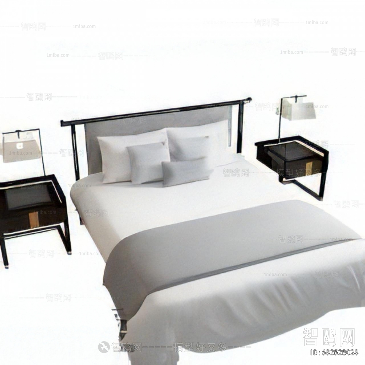 New Chinese Style Double Bed