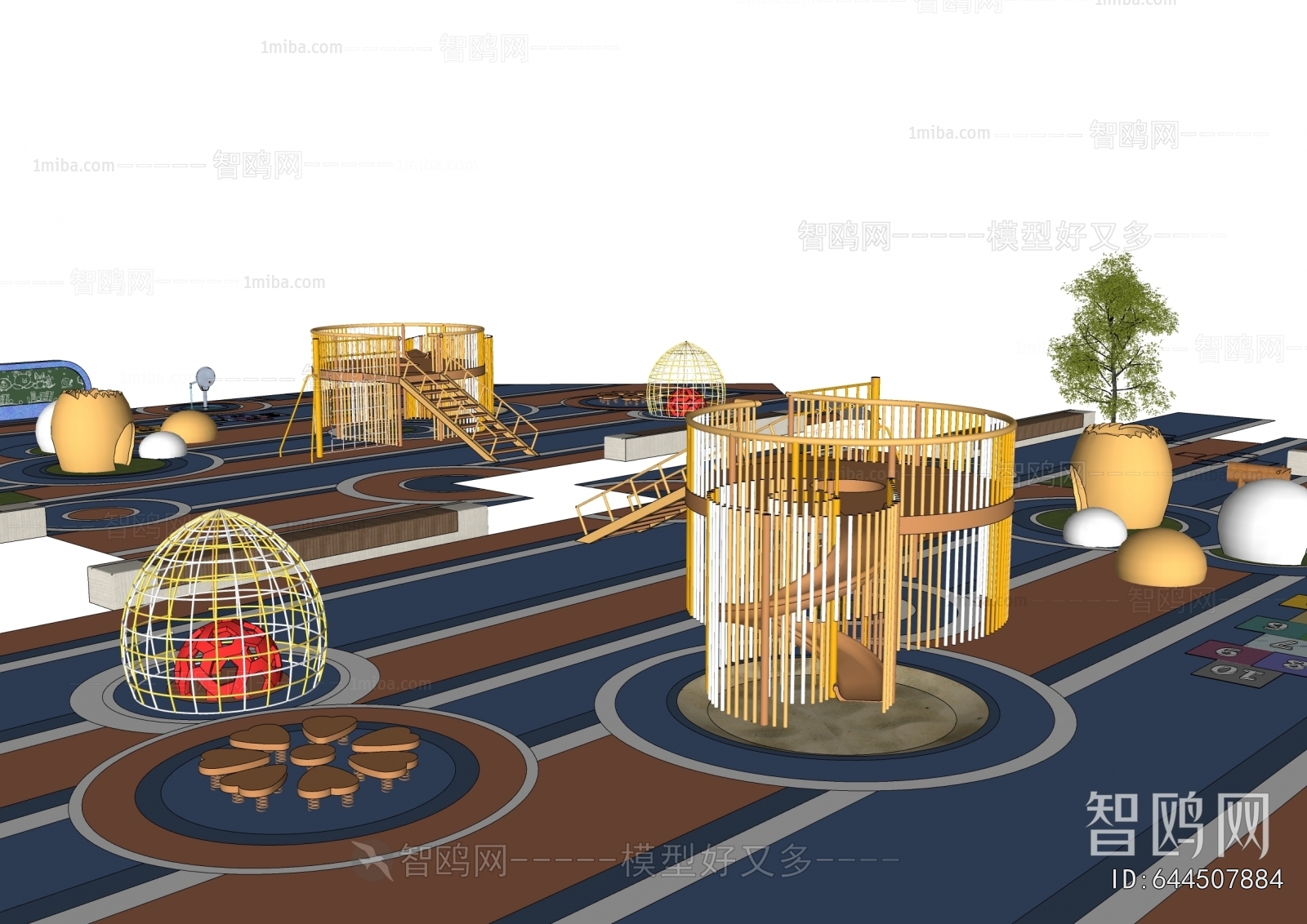 Modern Park Landscape