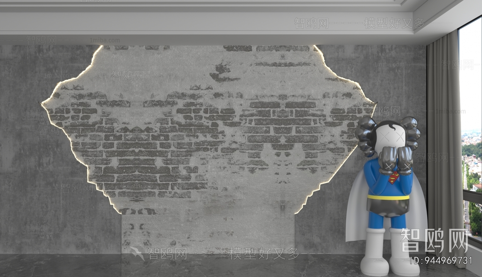 Industrial Style TV Wall