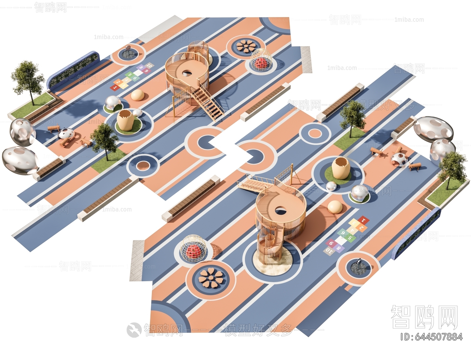 Modern Park Landscape