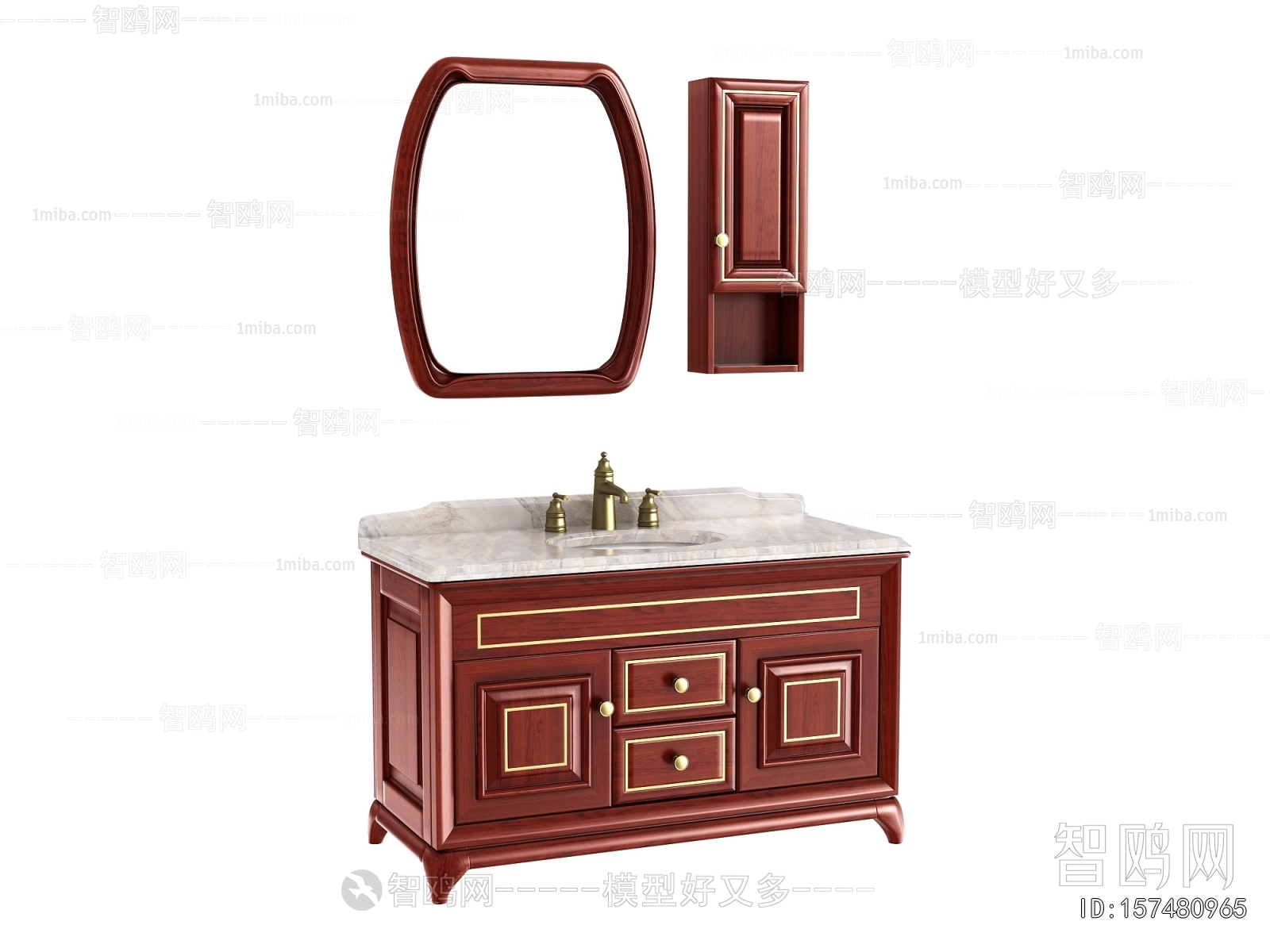 European Style Bathroom Cabinet