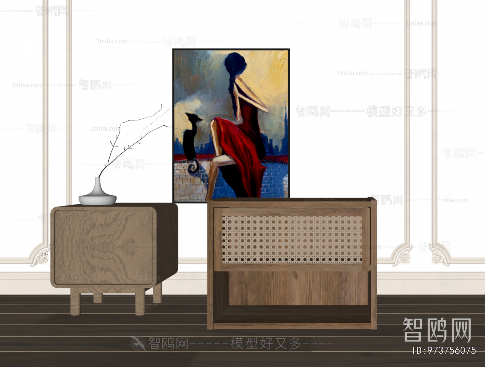 Modern Bedside Cupboard