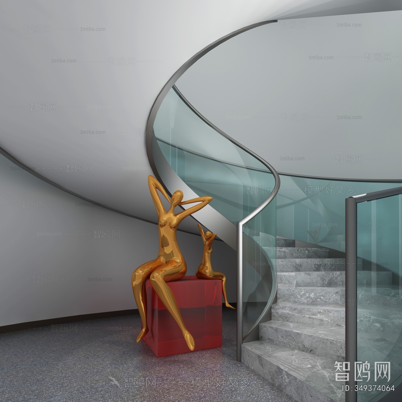 Modern Rotating Staircase